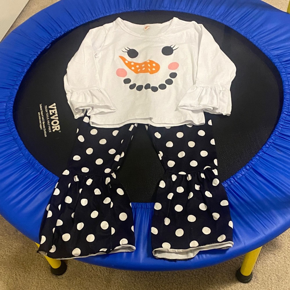 Boutique Toddler Snowman Outfit